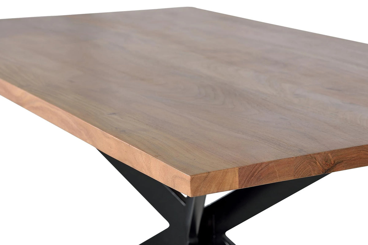 Giner and Colomer - Acacia Wood & Iron Dining Table (35 mm Top, 180 cm)