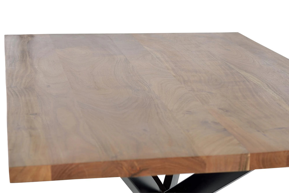 Giner and Colomer - Acacia Wood & Iron Dining Table (35 mm Top, 180 cm)