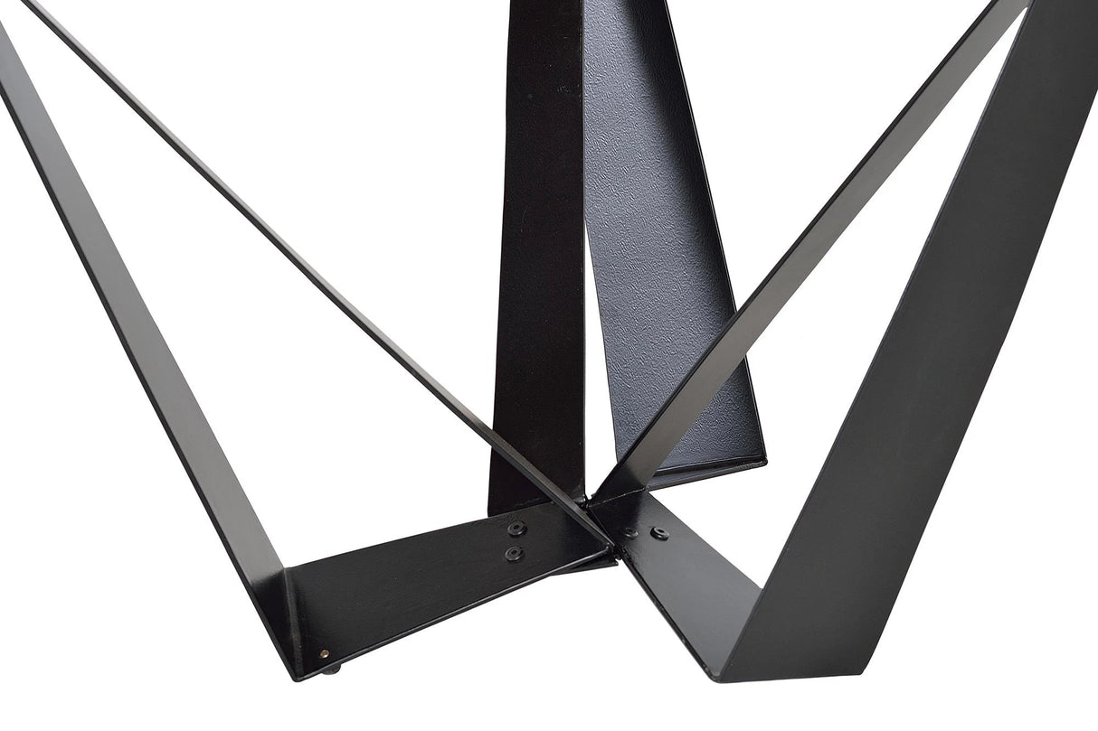 Giner and Colomer - Acacia Wood & Metal Dining Table (35 mm Top, Round 120 cm)