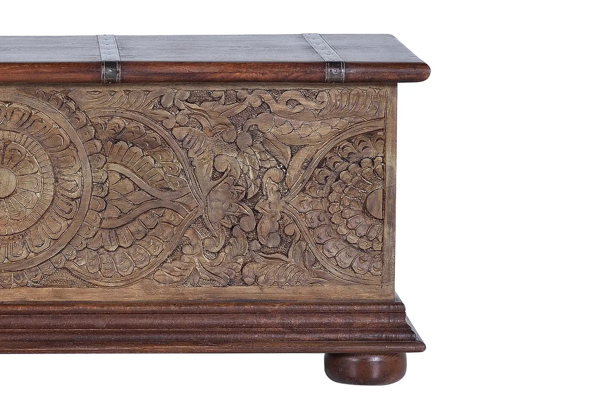 Giner and Colomer - Mango Wood Chest With Top Opening (Interior: 37 x 105 x 32 cm)