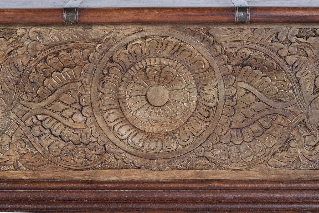 Giner and Colomer - Mango Wood Chest With Top Opening (Interior: 37 x 105 x 32 cm)