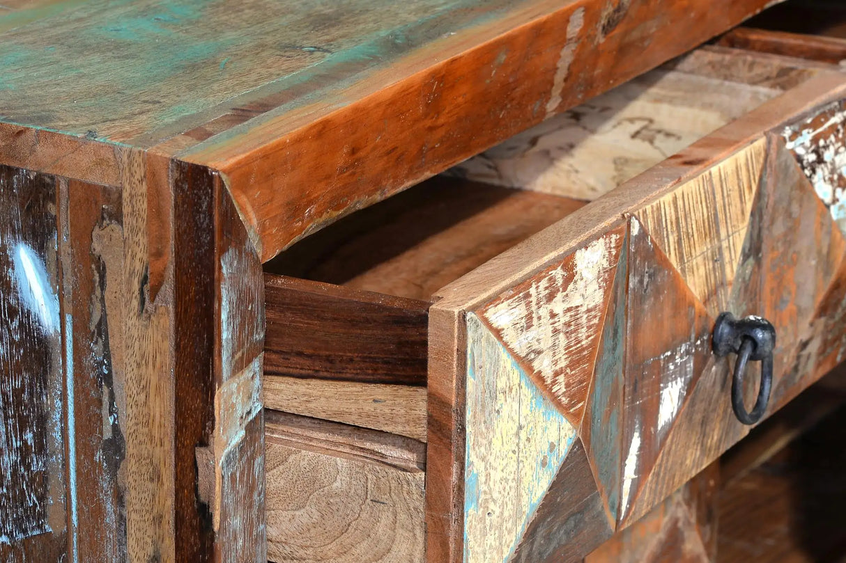 Giner and Colomer - Recycled Wood Chest Of Drawers (2 Drawers, 2 Doors)