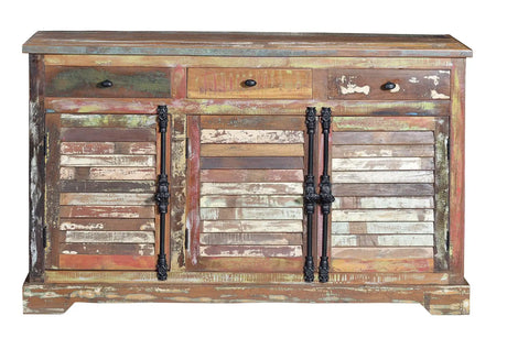 Giner and Colomer - Recycled Wood Sideboard (3 Doors, 3 Drawers & Shelves)