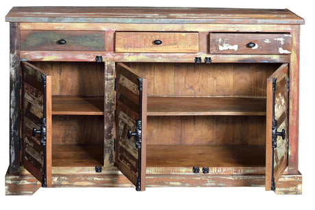 Giner and Colomer - Recycled Wood Sideboard (3 Doors, 3 Drawers & Shelves)