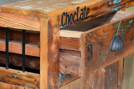 Giner and Colomer - Recycled Wood Sideboard (3 Drawers, 3 Doors & Shelves)