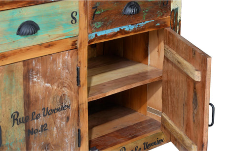 Giner and Colomer - Recycled Wood Sideboard (3 Drawers, 3 Doors & Shelves)