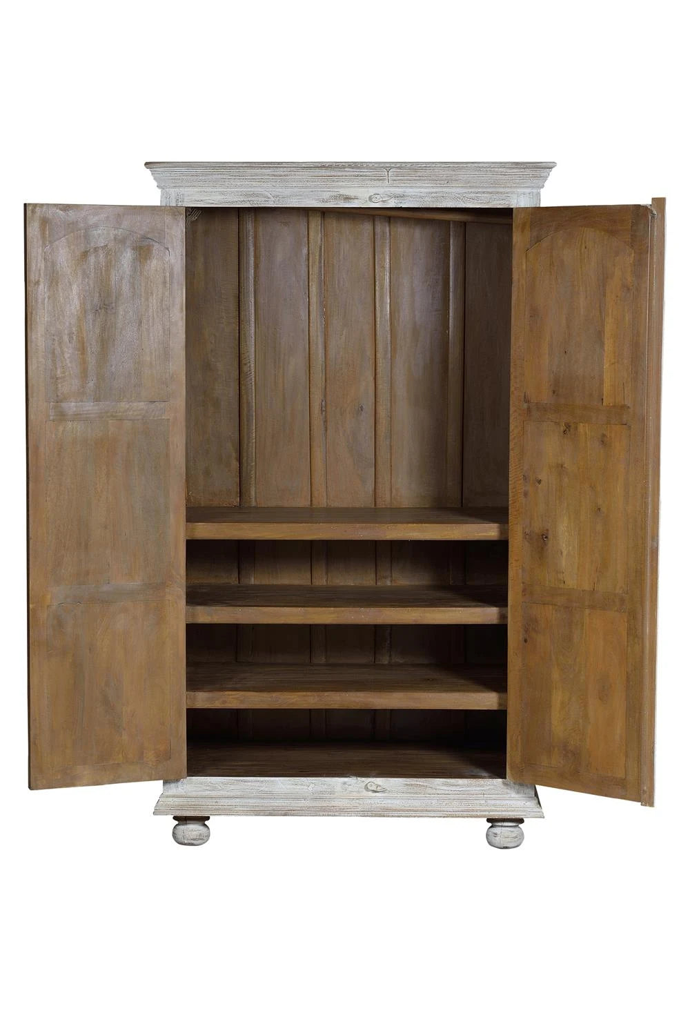 Giner and Colomer - Mango Wood Cabinet (2 Doors, 3 Shelves, Hanging Bar)