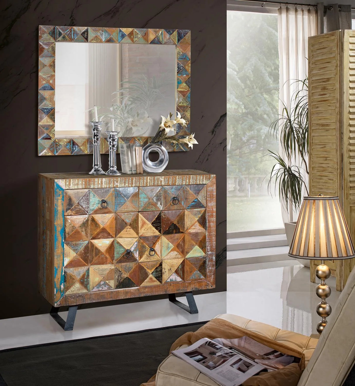 Giner and Colomer - Recycled Wood Furniture (2 Doors, 2 Drawers & 1 Shelf)