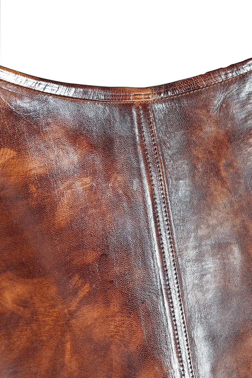 Giner and Colomer - Leather Butterfly Chair With Iron Frame (Removable)