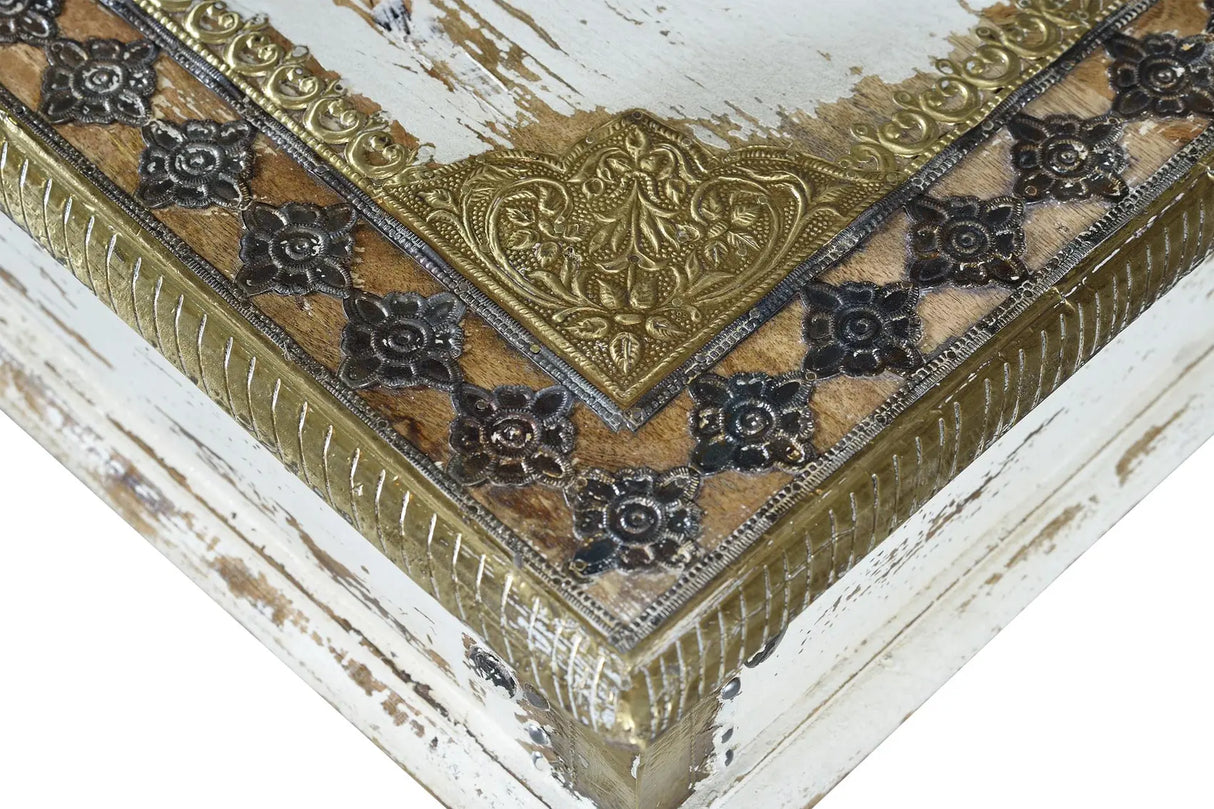 Giner and Colomer - Mango Wood Coffee Table With Bronze Details