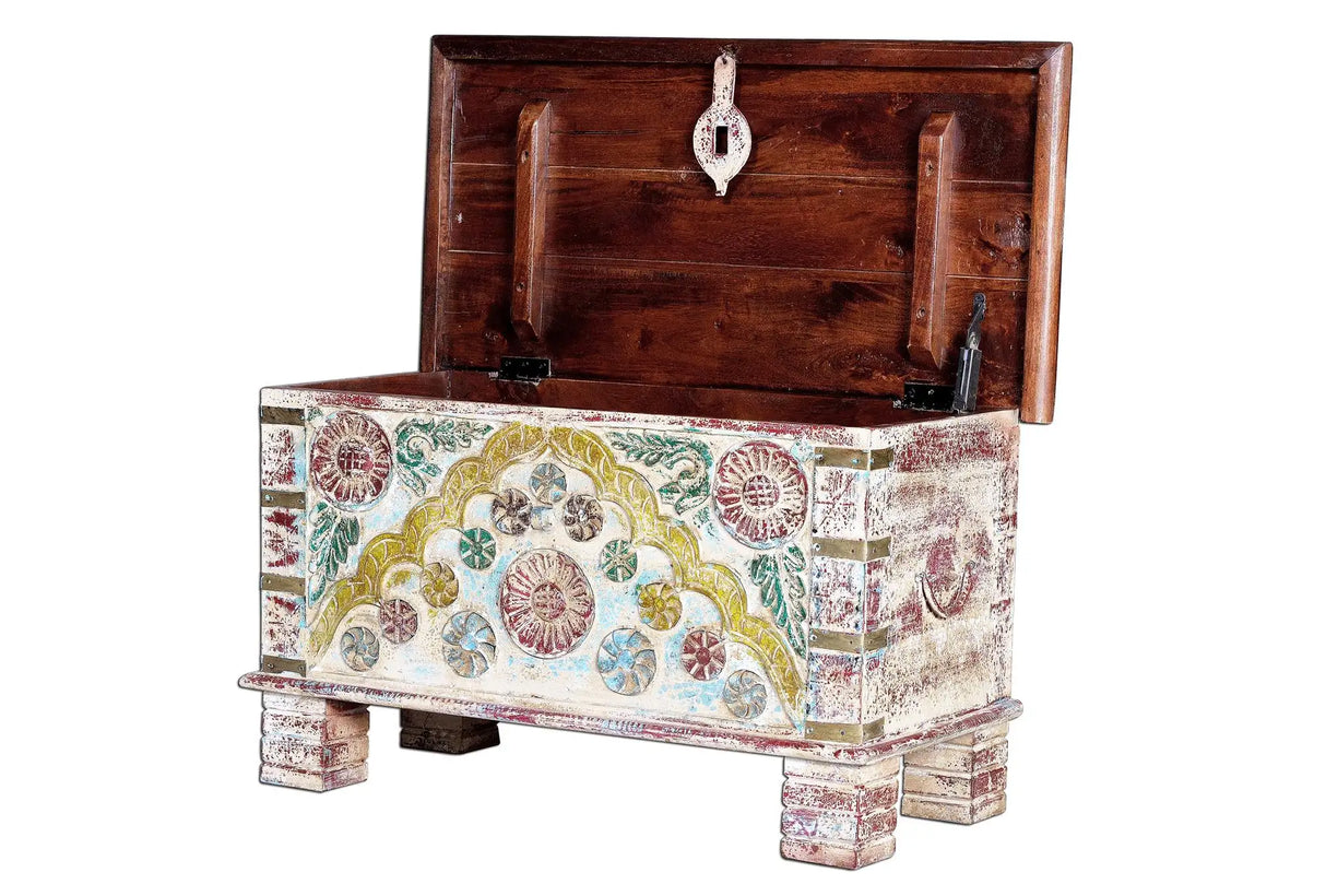 Giner and Colomer - Mango Wood Chest With Top Opening