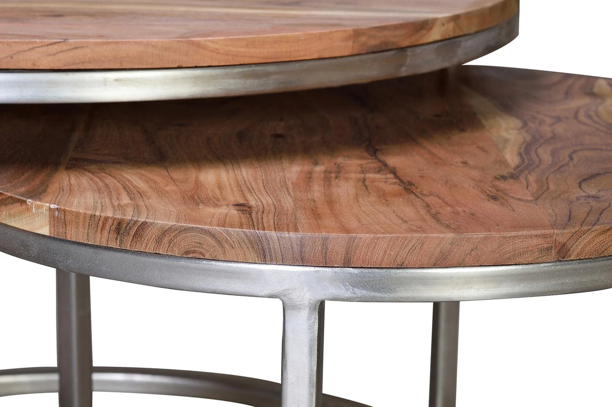 Giner and Colomer - Set Of 2 Nesting Tables In Mango Wood