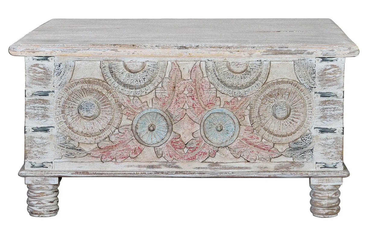 Giner and Colomer - Mango Wood Coffee Table With Top Opening (90 x 90)