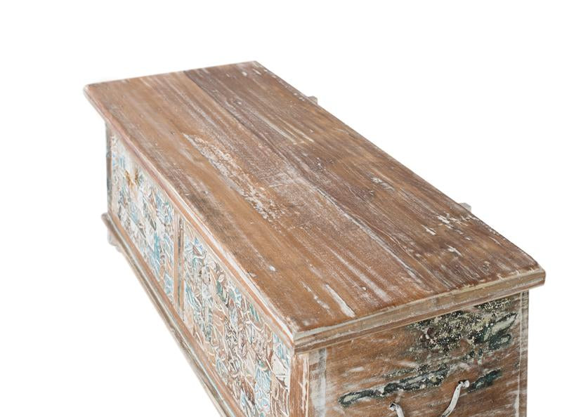 Giner and Colomer - Mango & Recycled Wood Chest With Large Storage (Top Opening)