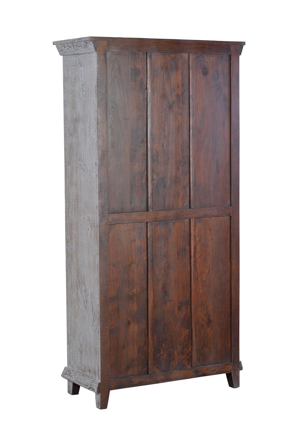 Giner and Colomer - 2-Door Mango Wood Cabinet With 3 Shelves (Crackled Finish)