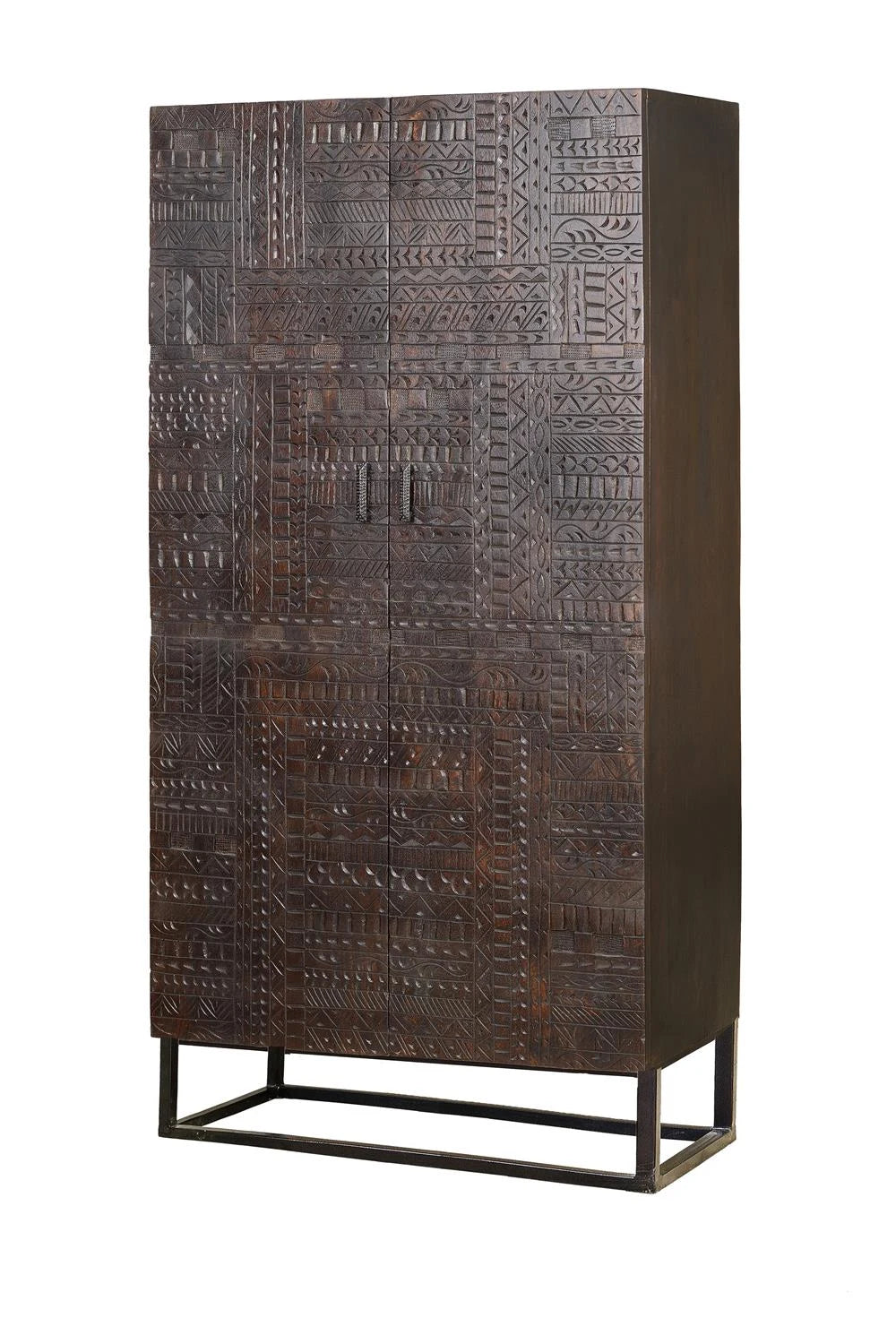 Giner and Colomer - Mango Wood Cabinet With Iron Base (W90 x H180)