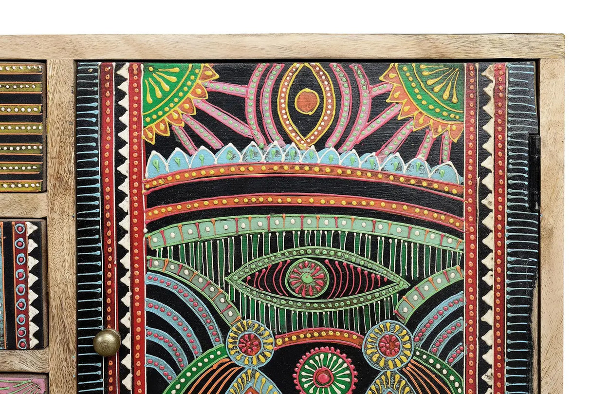 Giner and Colomer - Hand-Painted Mango Wood TV Stand (100 x 32 x 55)