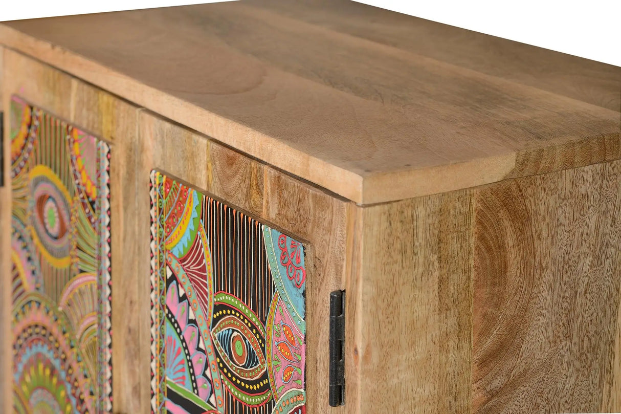 Giner and Colomer - Hand-Painted Mango Wood TV Stand (60 x 30 x 60)