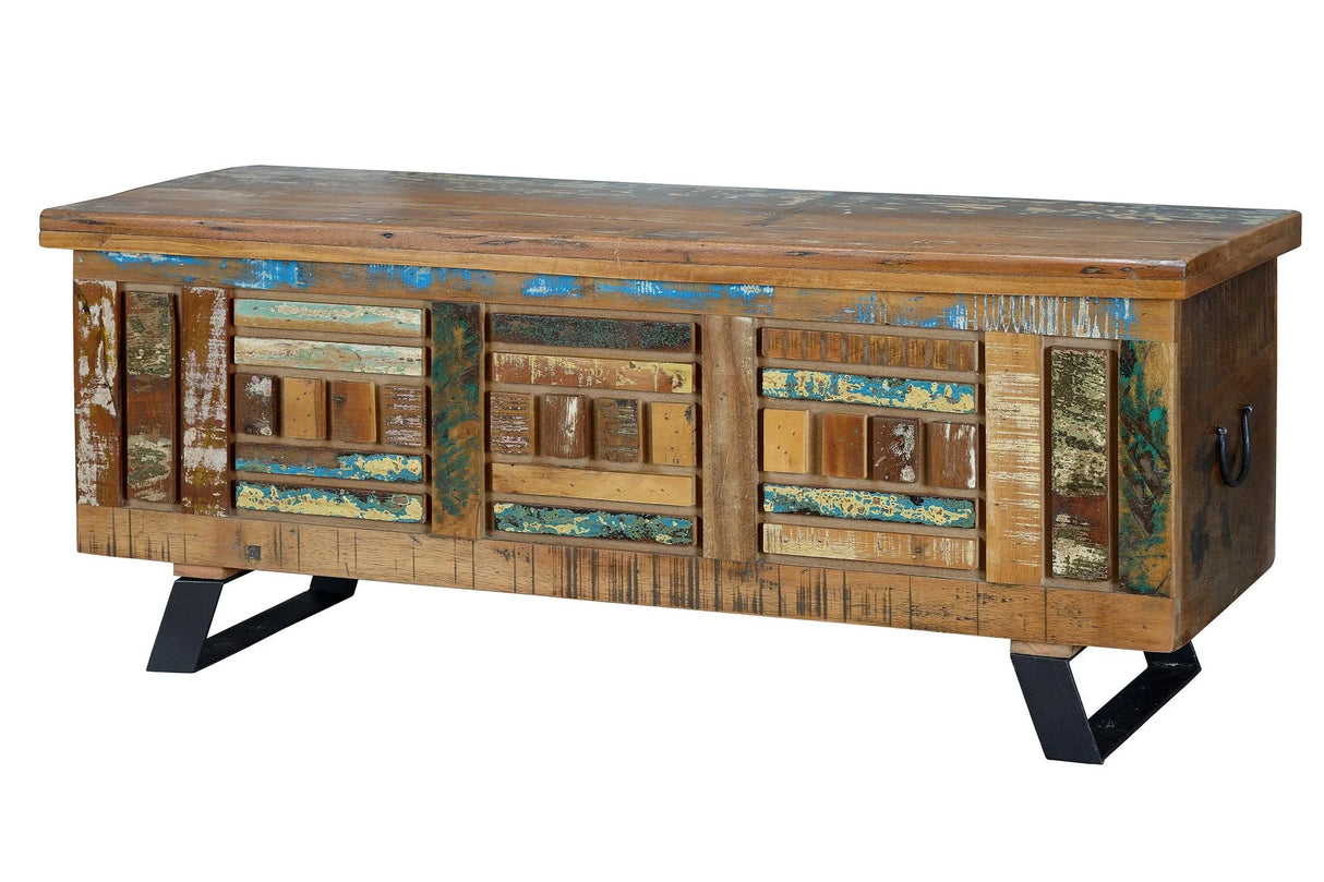 Giner and Colomer - Large-Capacity Mango Wood Chest (Interior: 31 x 108 x 34 cm)