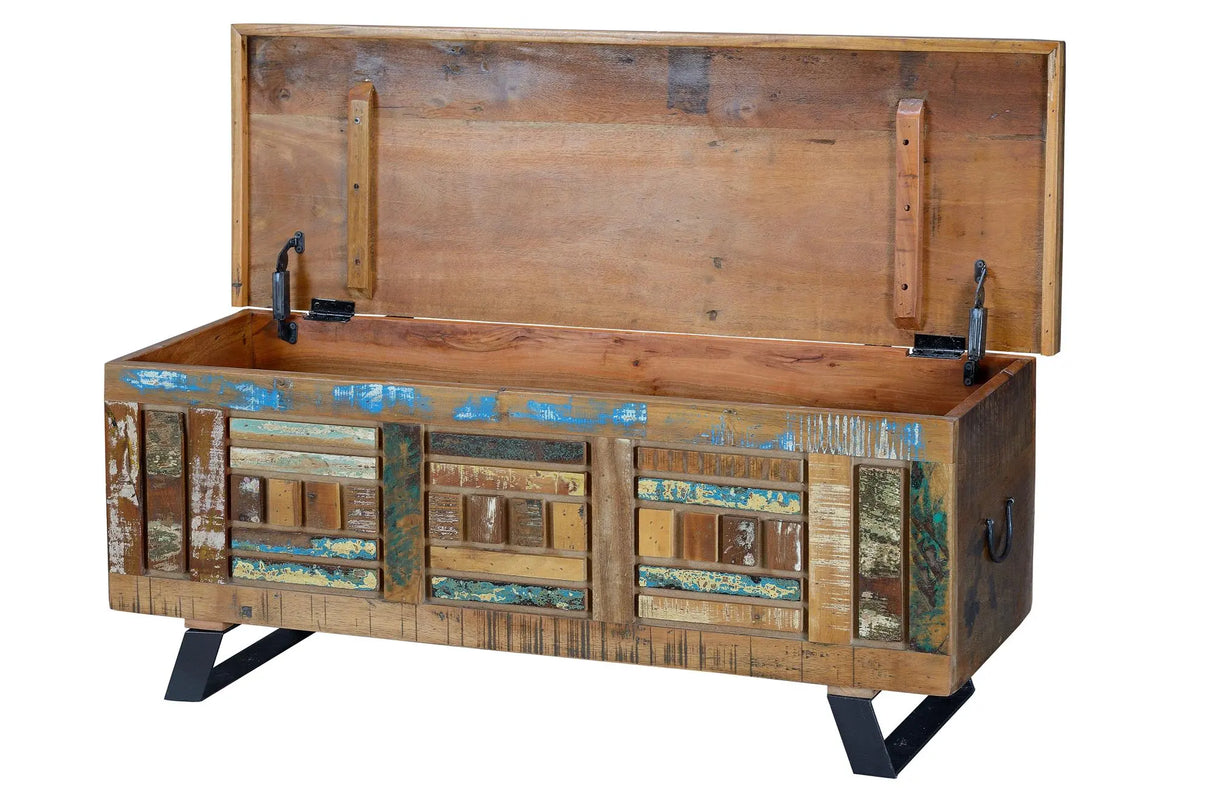 Giner and Colomer - Large-Capacity Mango Wood Chest (Interior: 31 x 108 x 34 cm)