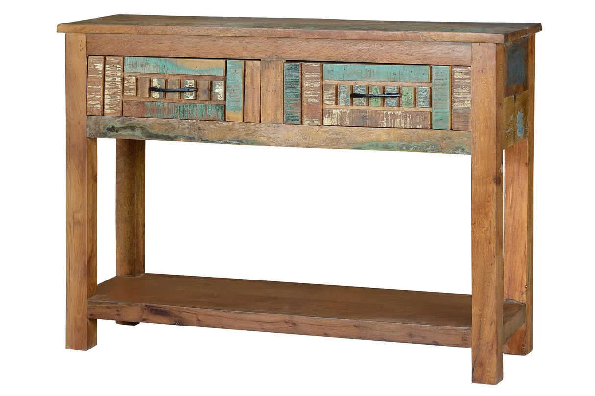 Giner and Colomer - Recycled Wood Console With 2 Drawers