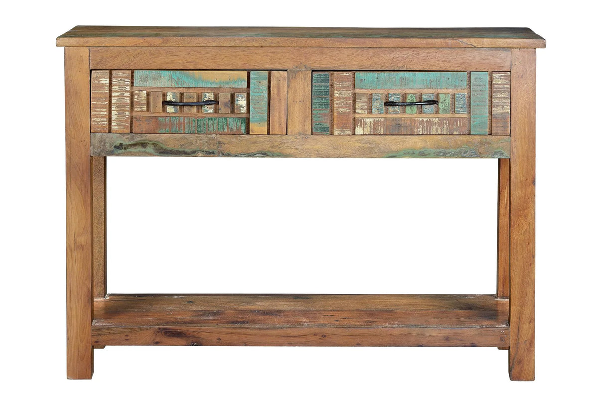 Giner and Colomer - Recycled Wood Console With 2 Drawers