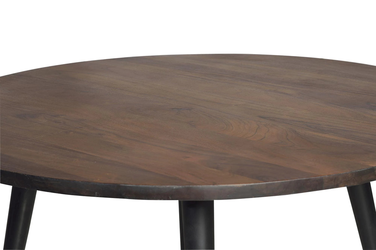 Giner and Colomer - Mango Wood Dining Table With Metal Legs (120 x 120 x 75)
