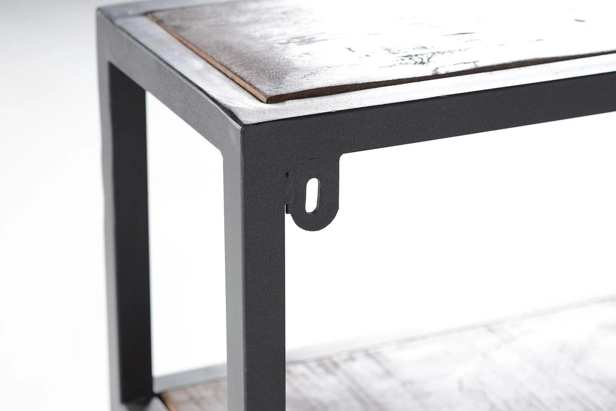 Giner and Colomer - Hanging Shelves In Metal & Recycled Wood