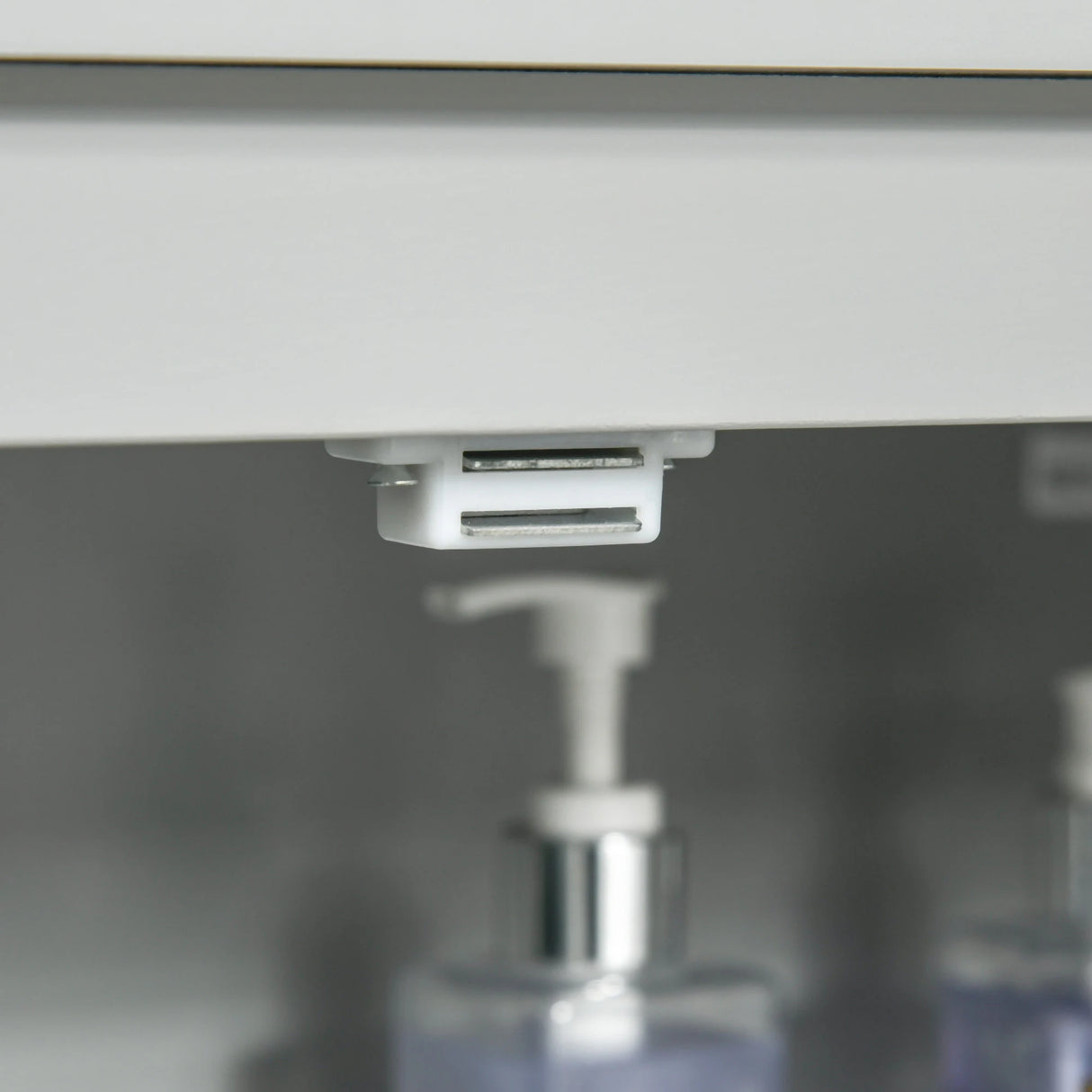 kleankin Modern Bathroom Floor Cabinet - Grey