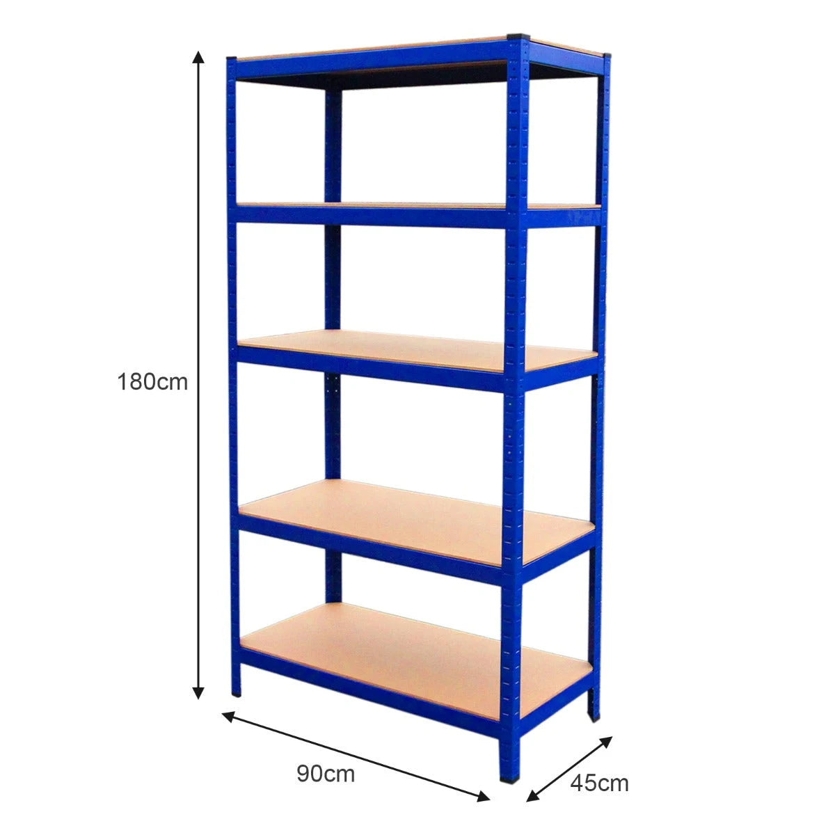 9 x T-Rax Blue Metal Racking Units 90cm x 45cm x 180cm