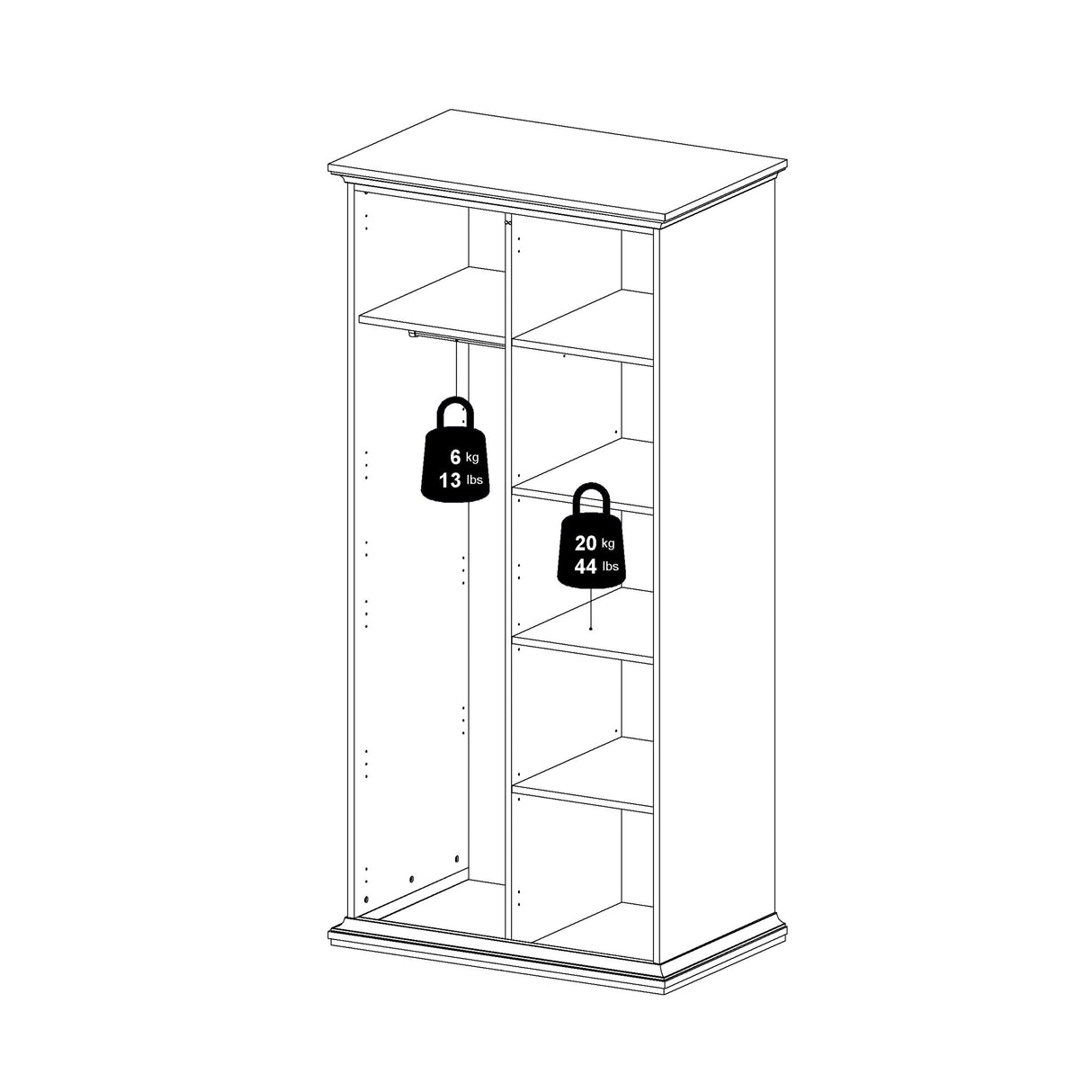 Paris Chest of 4 Drawers in Matt Grey