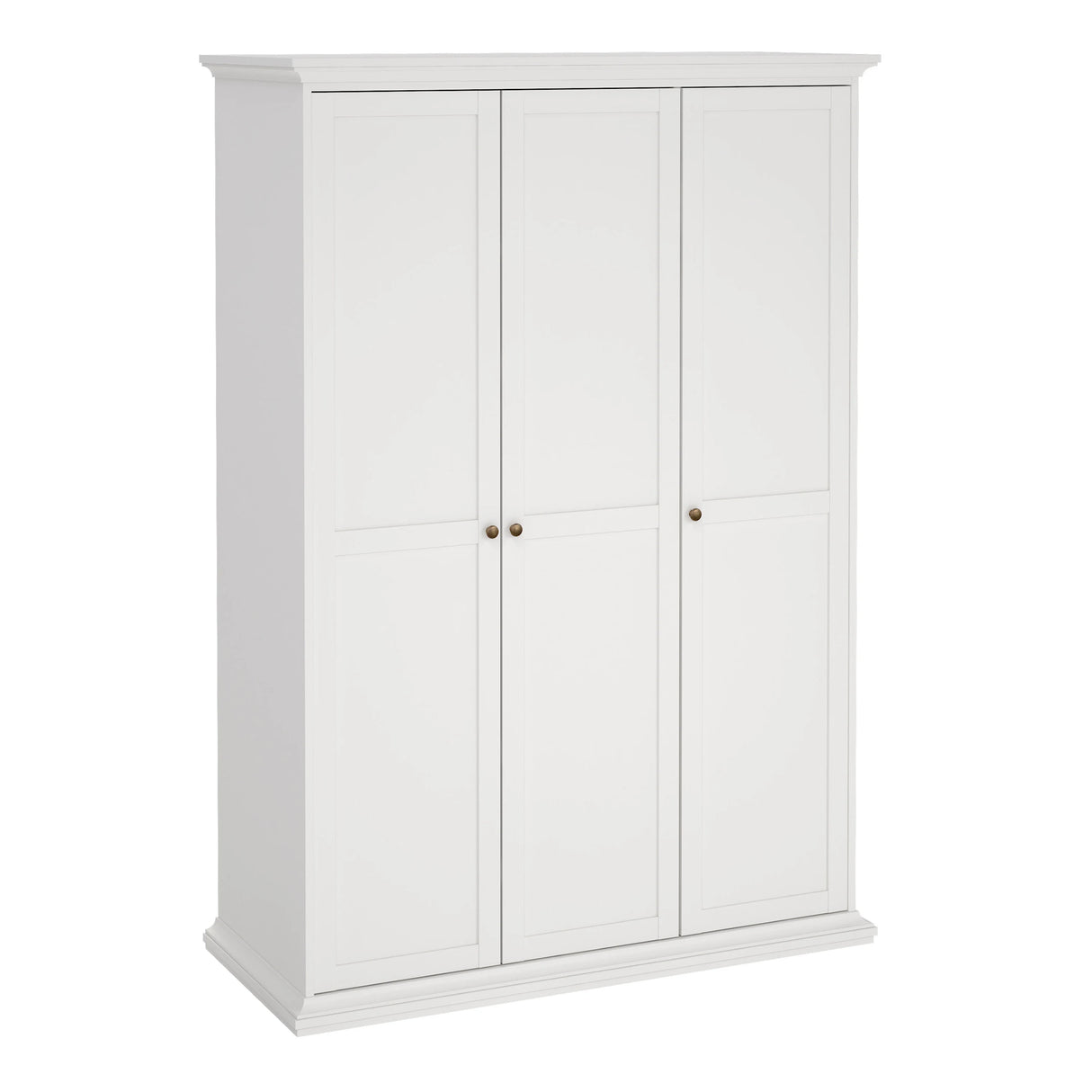 Paris Wardrobe with 3 Doors in White