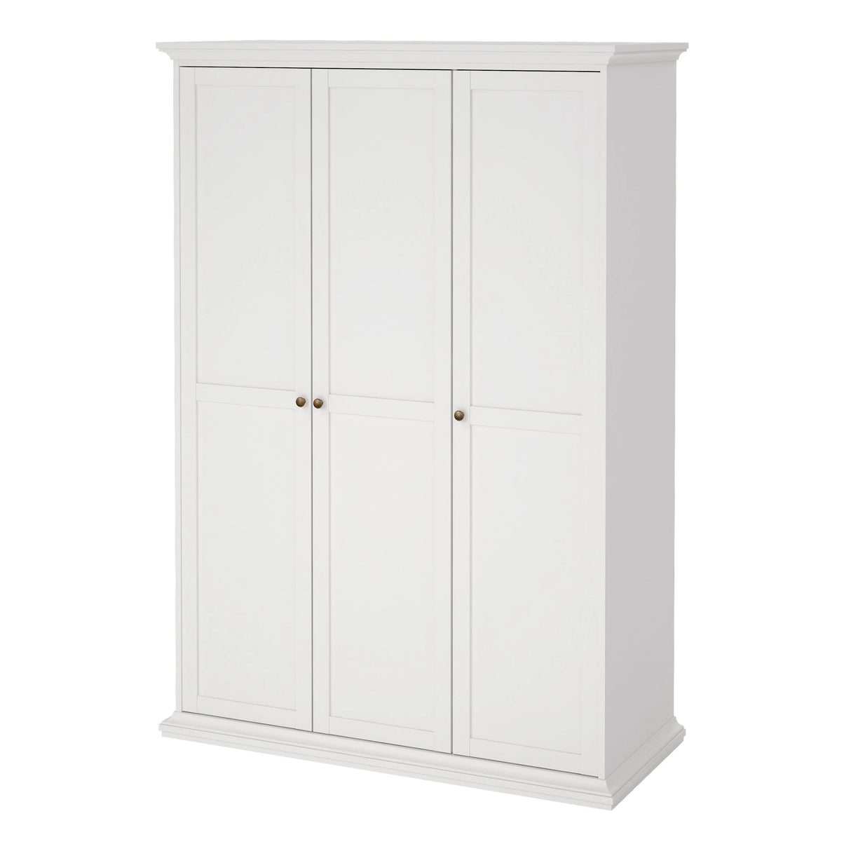 Paris Wardrobe with 3 Doors in White