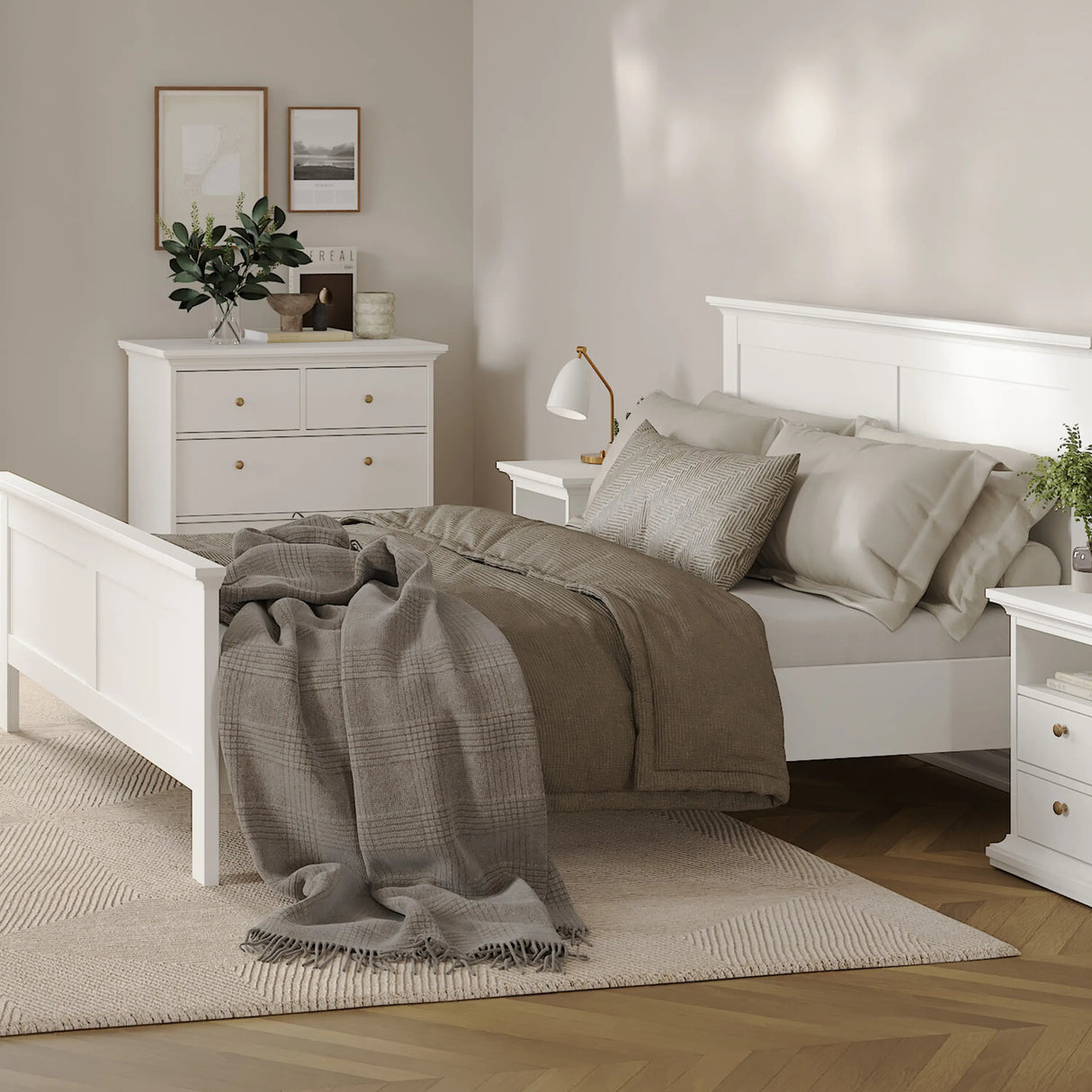 Paris Chest of 4 Drawers in White