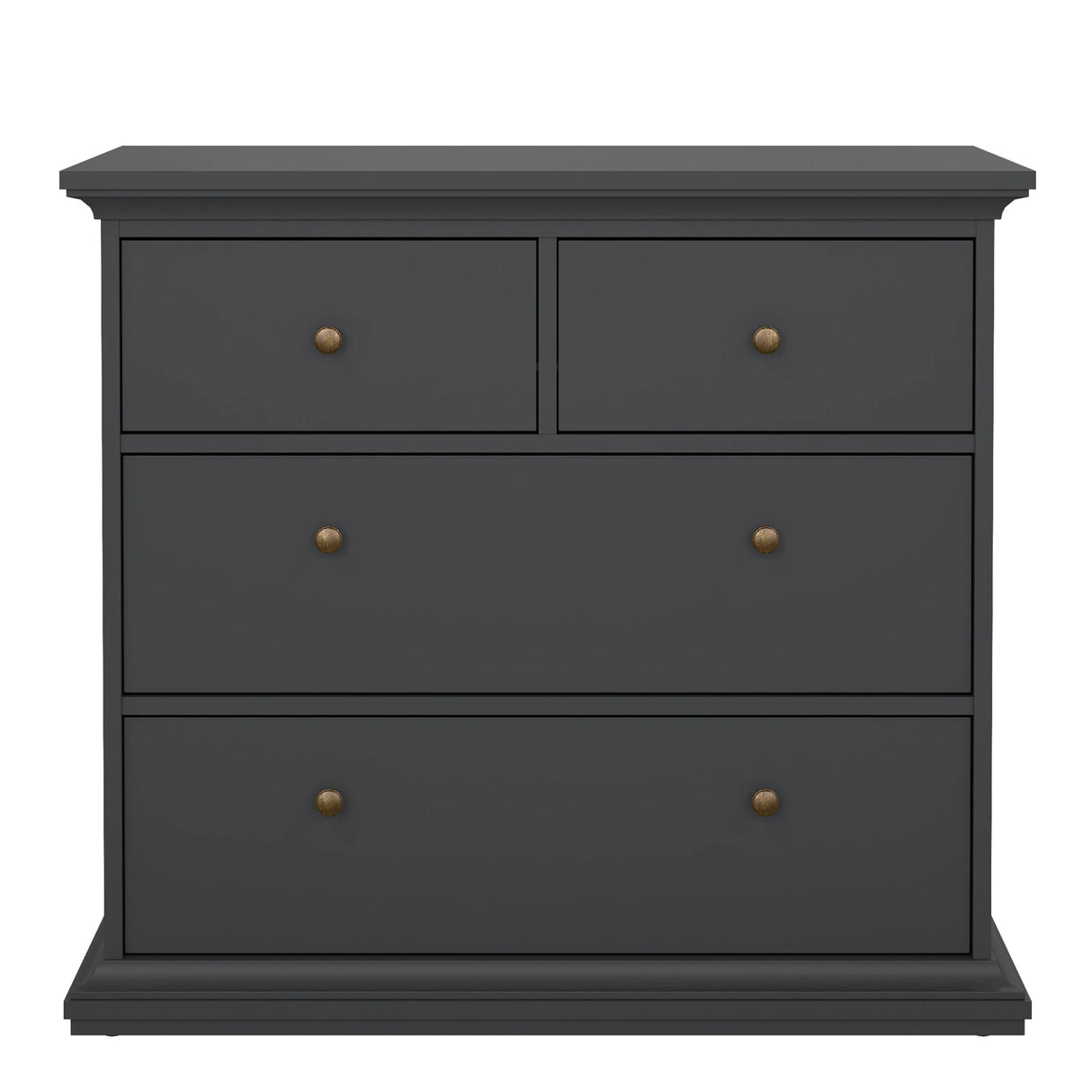 Paris Chest of 4 Drawers in Matt Grey