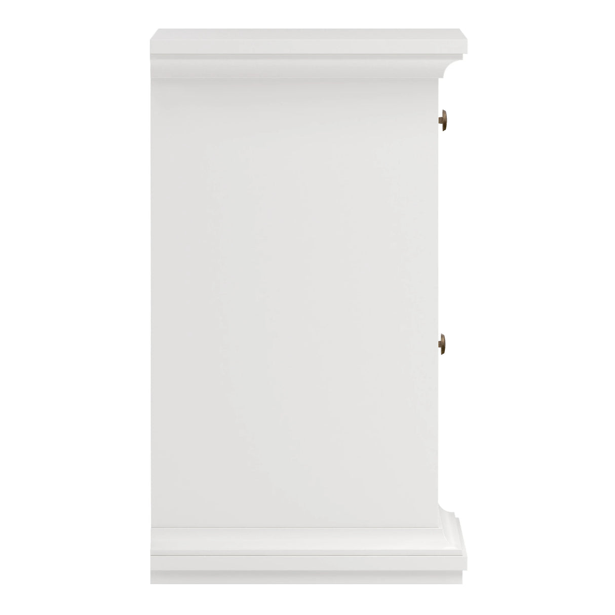 Paris Nightstand 1 Door + 1 Drawer in White