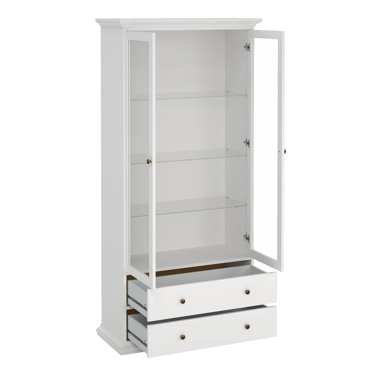 Paris China Cabinet in White