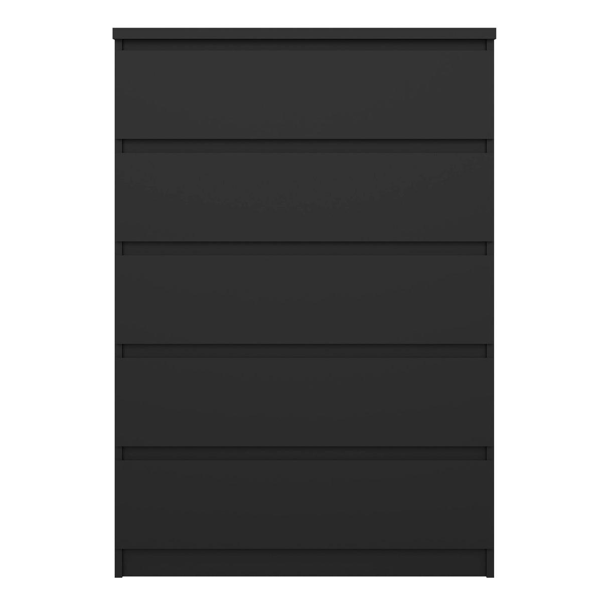 Naia Chest of 5 Drawers in Black Matt