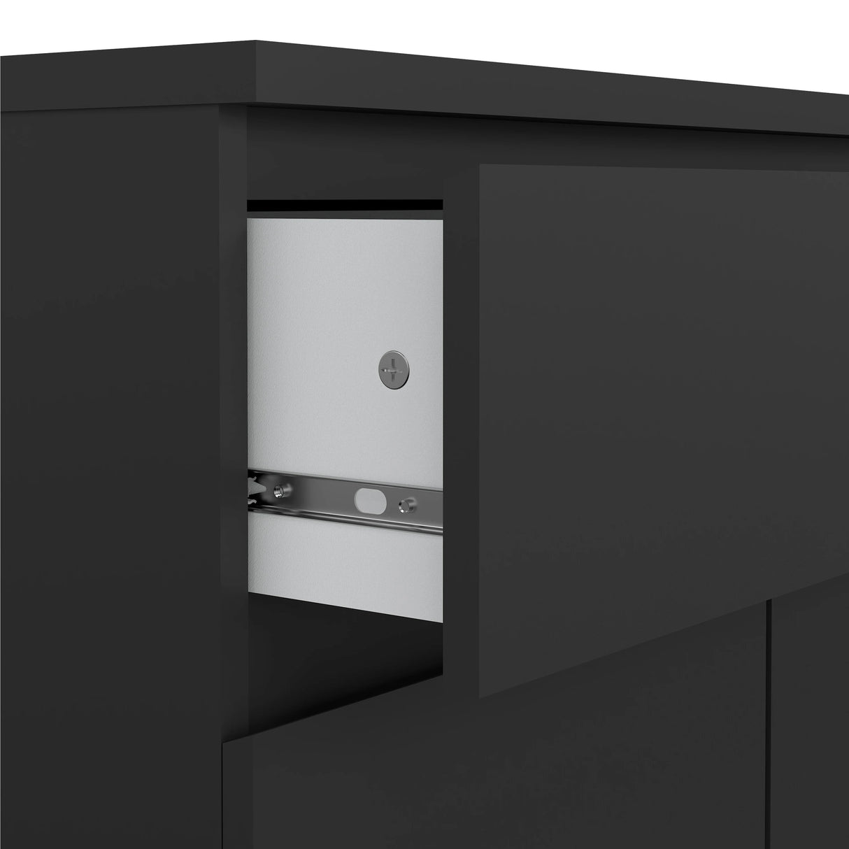 Naia Sideboard - 1 Drawer 2 Doors in Black Matt