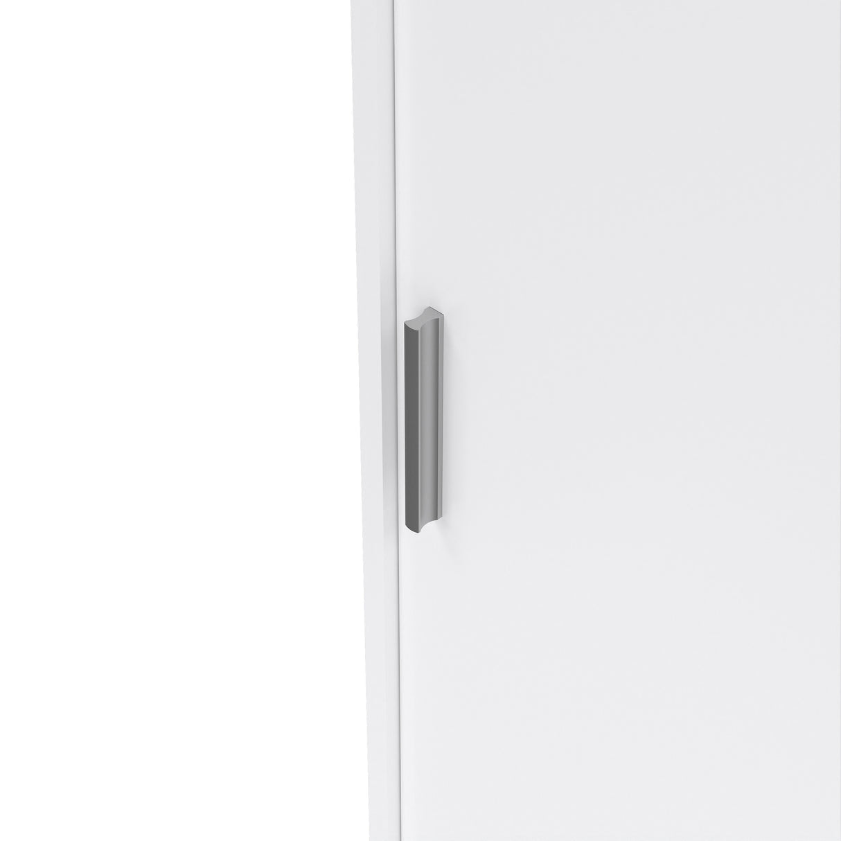 Naia Wardrobe with 2 sliding doors + 1 door + 3 drawers in White High Gloss