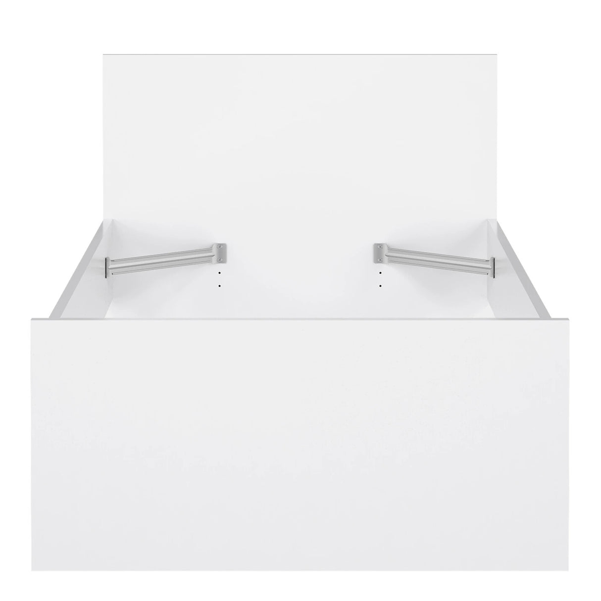 Naia Single Bed 3ft (90 x 190) in White High Gloss