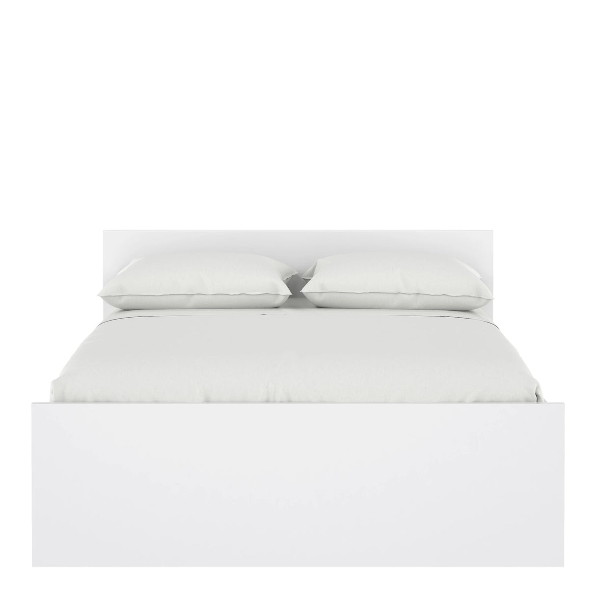 Naia Double Bed 4ft6 (140 x 190) in White High Gloss