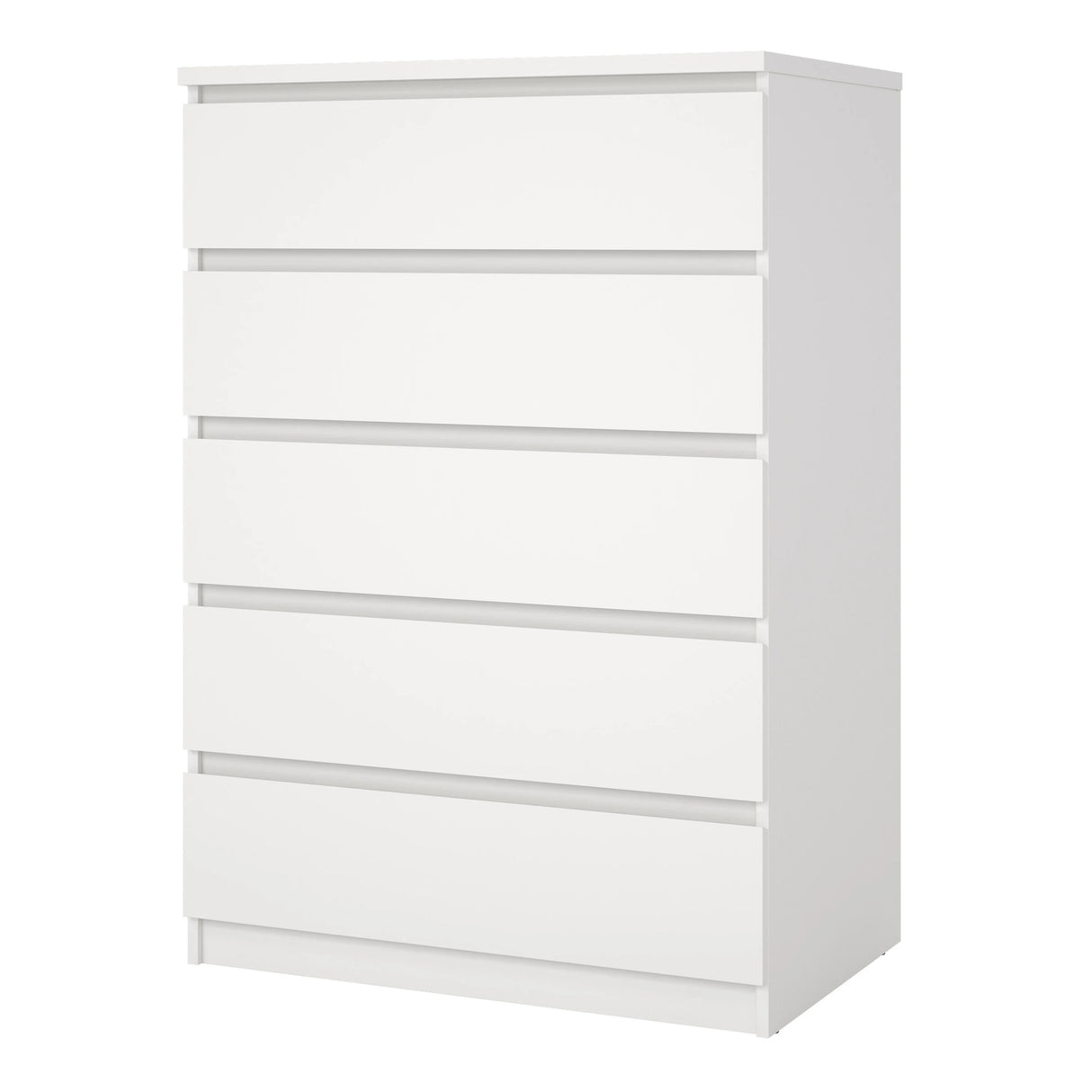 Naia Chest of 5 Drawers in White