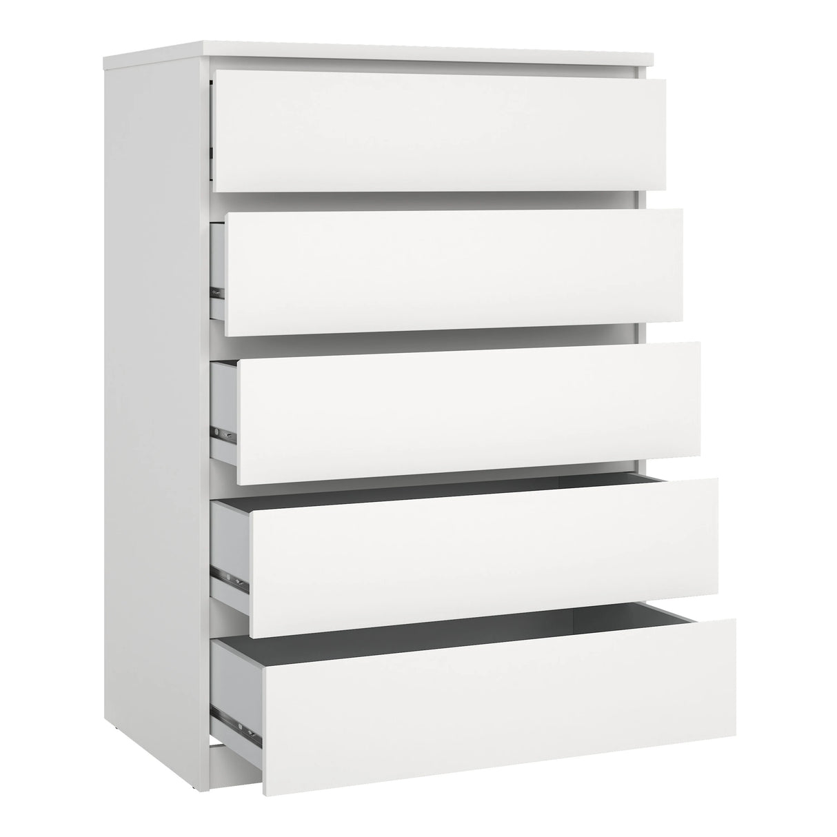 Naia Chest of 5 Drawers in White