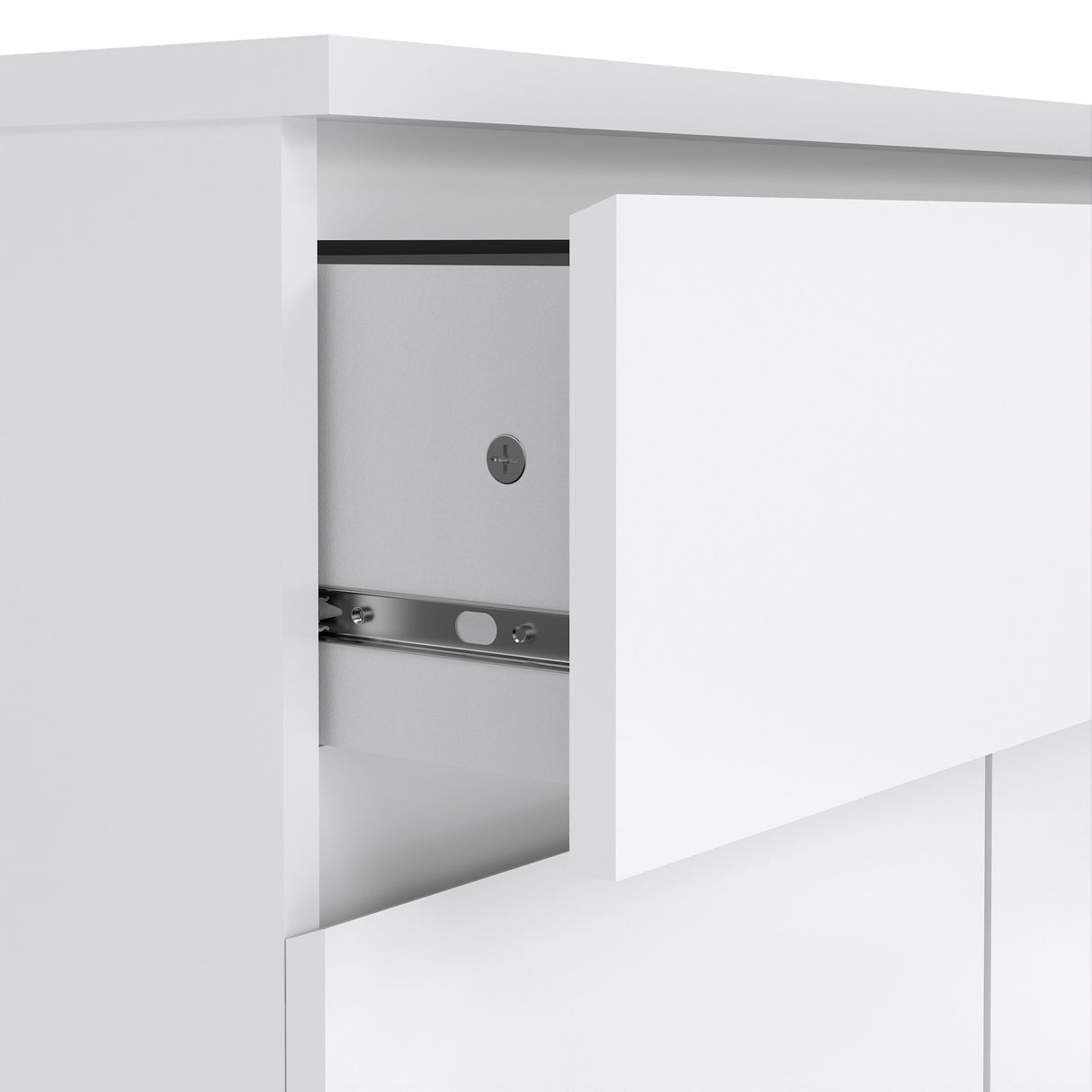 Naia Sideboard - 1 Drawer 2 Doors in White High Gloss