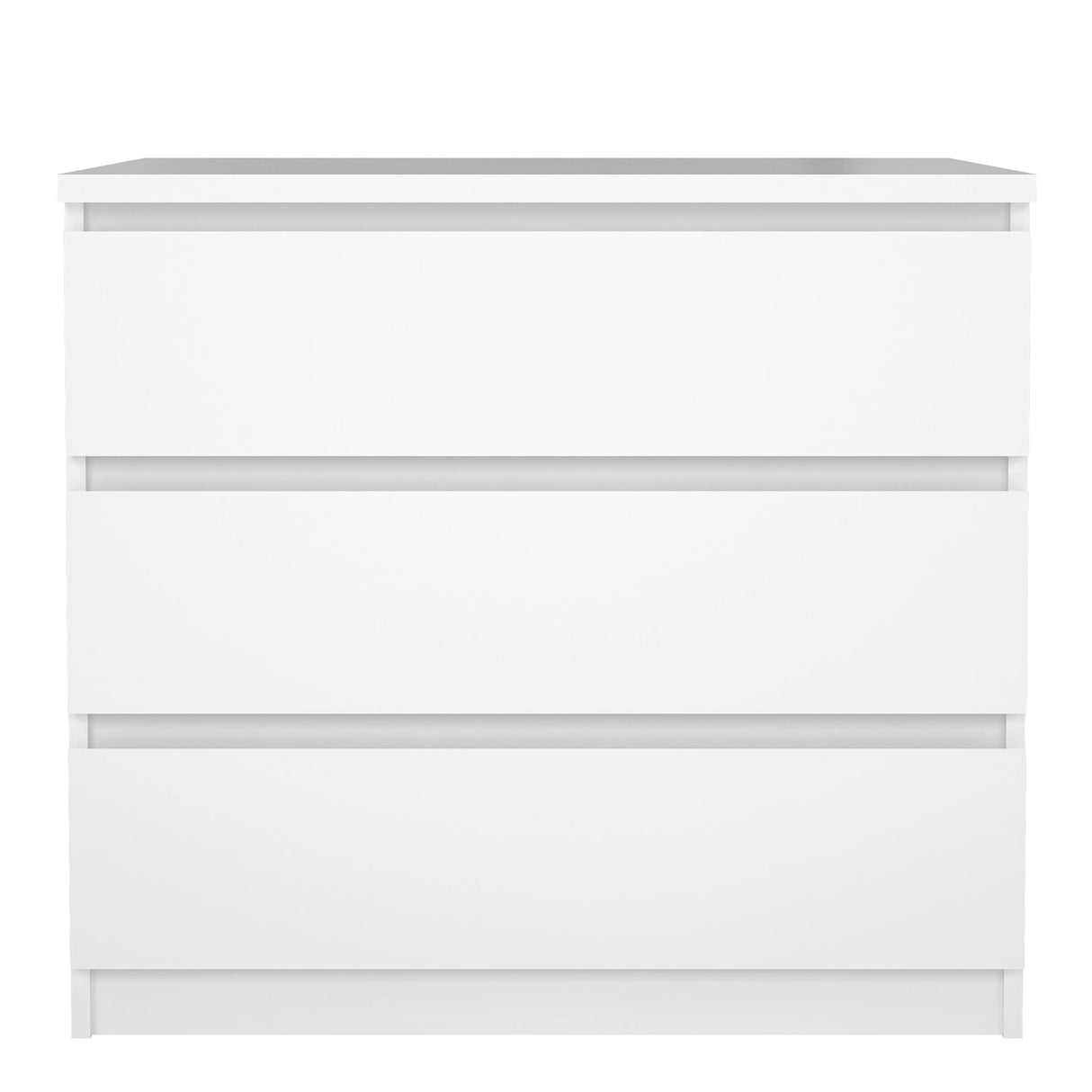 Naia Chest of 3 Drawers in White High Gloss