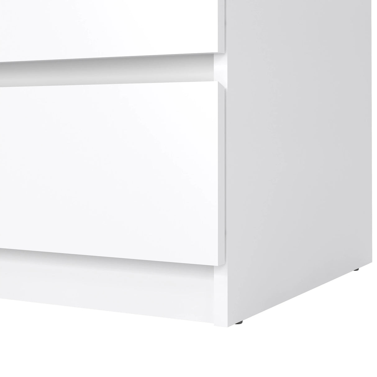 Naia Chest of 3 Drawers in White High Gloss