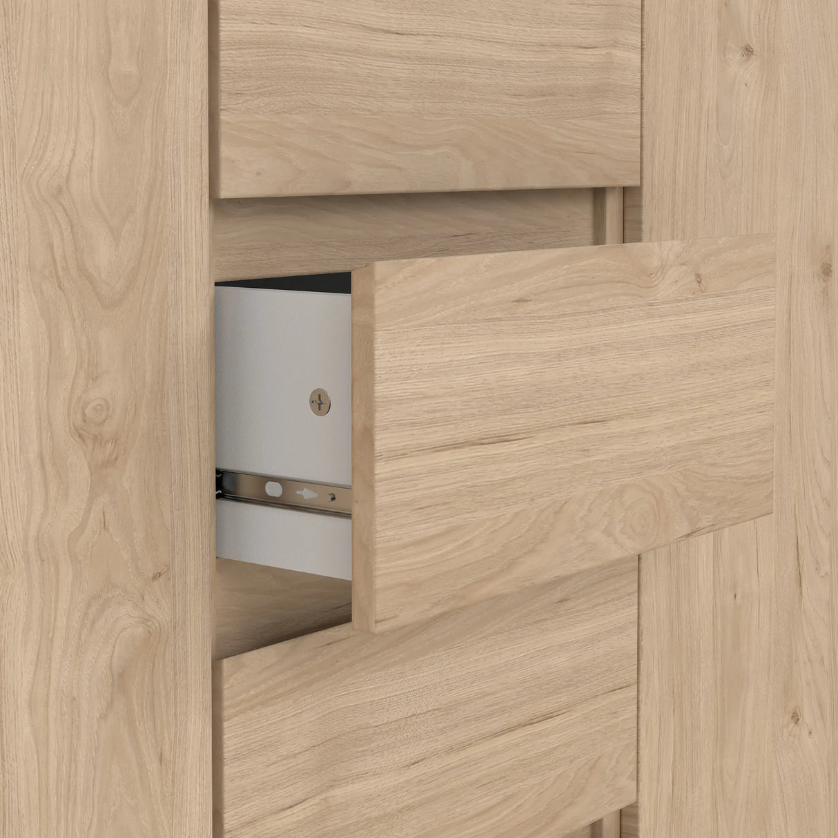 Naia Sideboard 4 Drawers 2 Doors in Jackson Hickory Oak