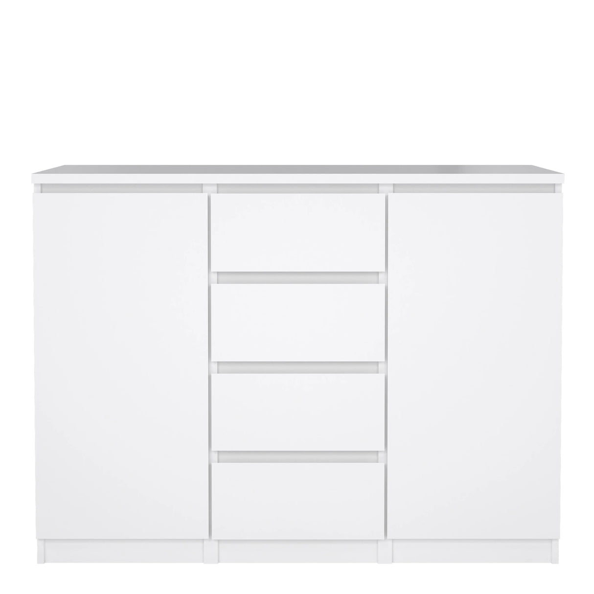 Naia Sideboard - 4 Drawers 2 Doors in White High Gloss