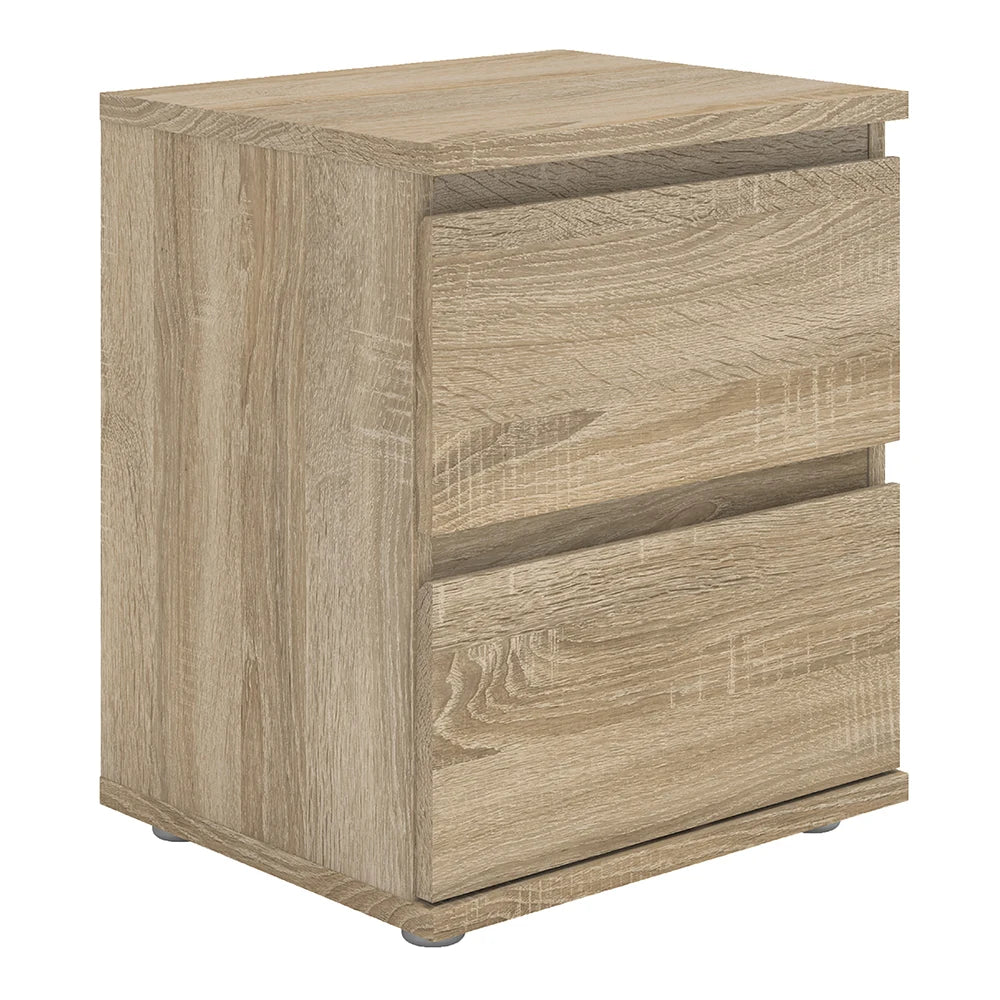 Nova 2 Drawer Bedside in Oak